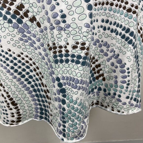 Title Nine Dress Women Large Blue Halter Geometric Sleeveless Stretch Active - Picture 13 of 13